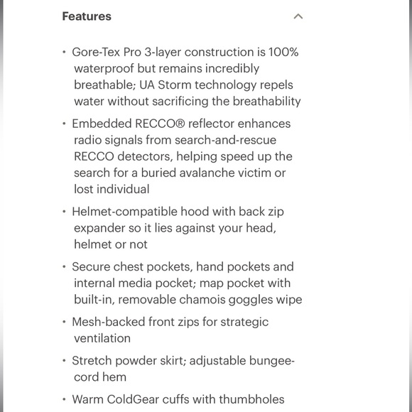 UA Storm Nimbus GTX Shell Jacket - Picture 14 of 14